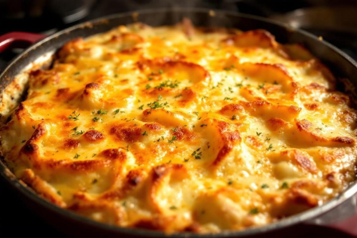 À mi-chemin entre la tartiflette et le gratin dauphinois, ce plat fait oublier le froid instantanément